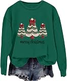 Aymnlox Christmas Sweatshirts – Army green, size Small