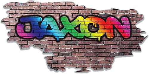 MySticky Calcomanía de pared personalizada con nombre de graffiti en 3D, calcomanía decorativa de vinilo para decoración de vinilo, extraíble,