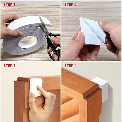 Miniatura 5 de DIYIIRON 2 tapones de espuma EVA para cabecero, tapones de cama, almohadillas antivibración insonorizadas para marco de cama, cabecero, almohadillas