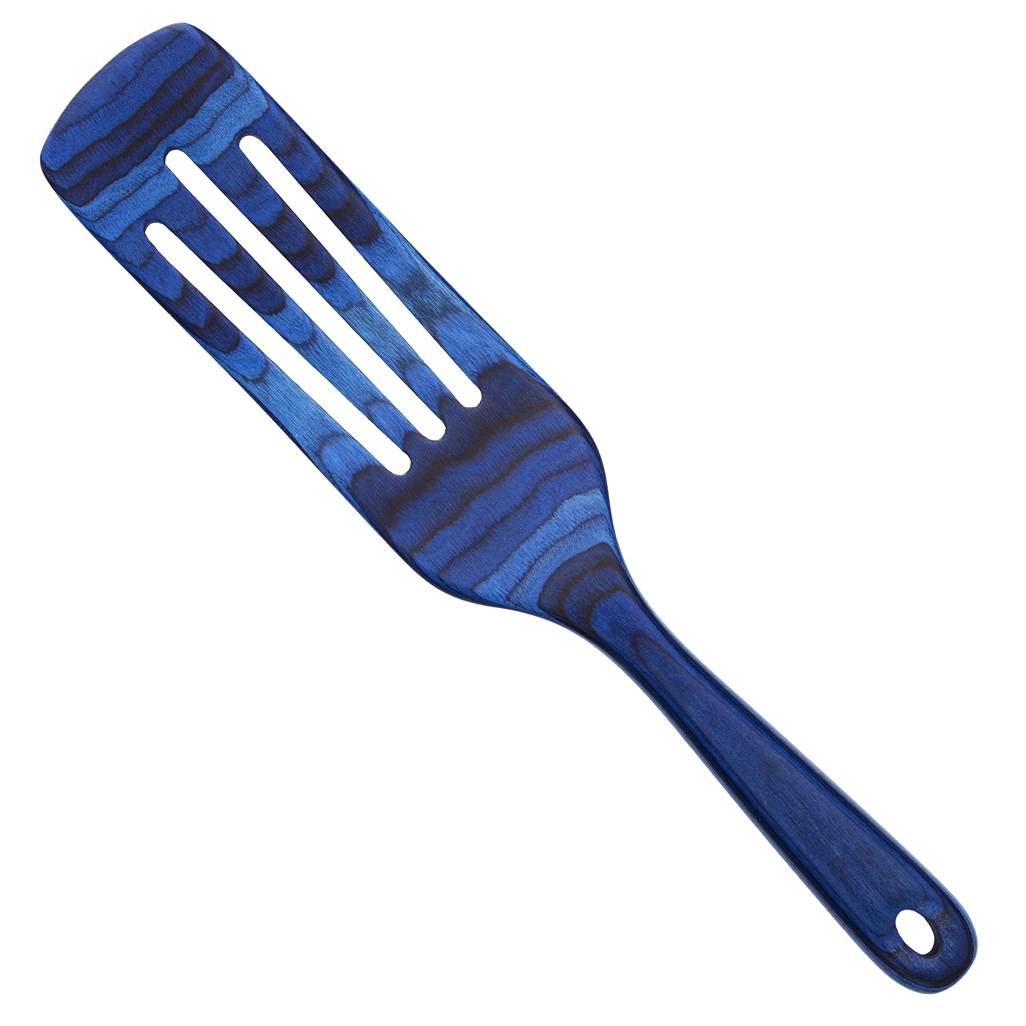 Baltique Malta Collection 13" Wooden Spurtle Spatula – Colorful Birch Wood Cooking Utensil, Nonstick Safe, Versatile Stirring & Serving Tool