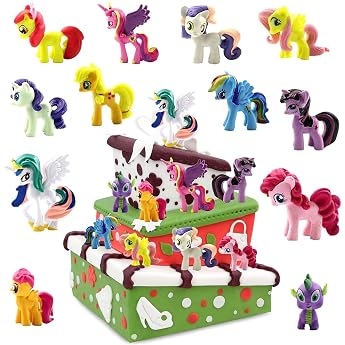 Unicorn Figure Pack of 12 Unicorn Cake Decoration Small Unicorn Figures Cake Decoration Unicorn Girls Mini Unicorn Figures Birthday Cake Decoration Figures