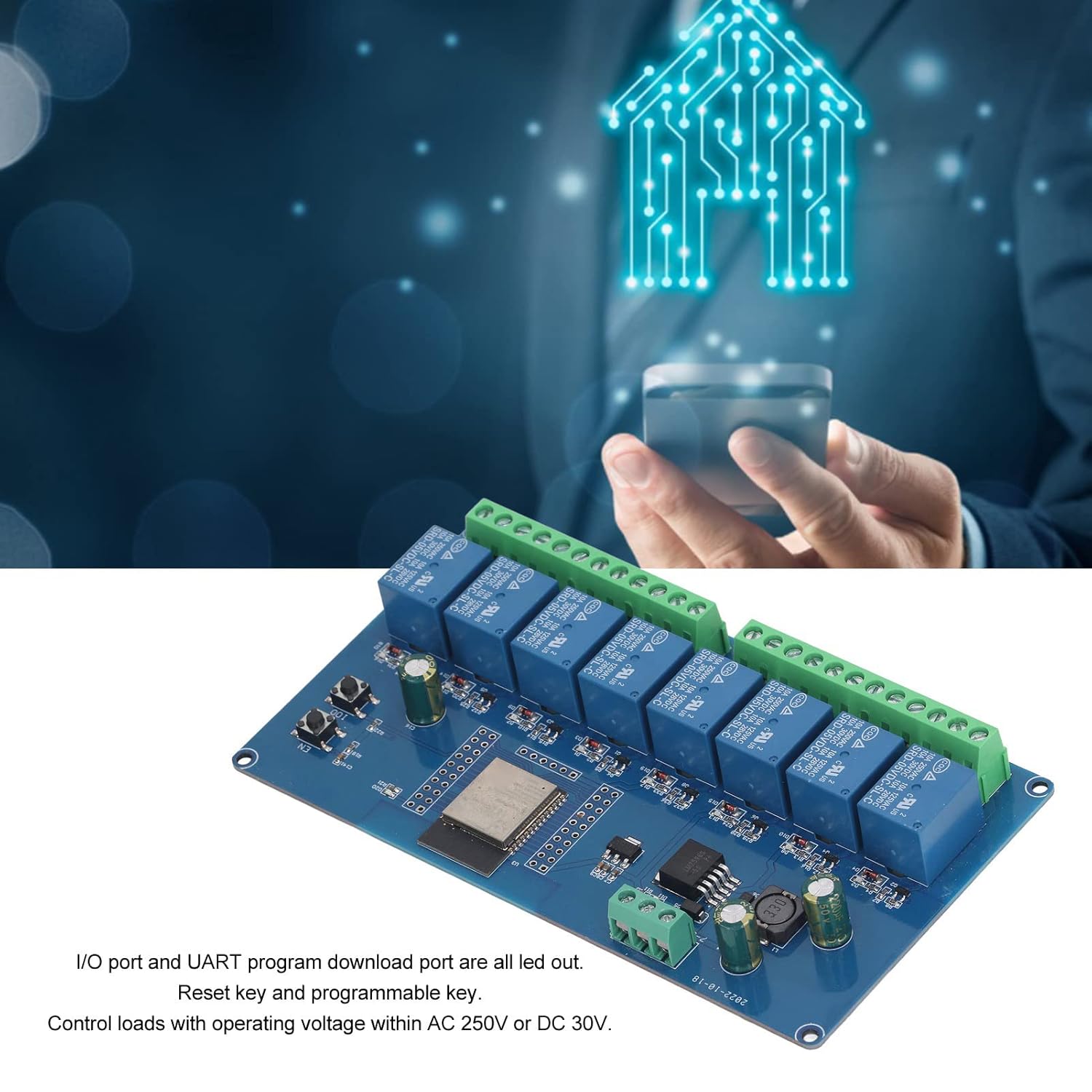 DC5-30V 8 Channel Relay Module Programmable ESP32 Nepal | Ubuy