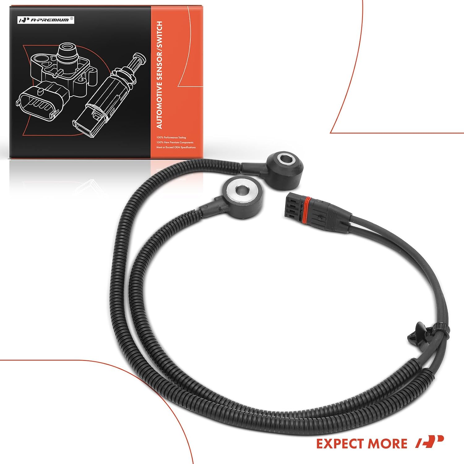 A-Premium Ignition Knock Detonation Sensor Compatible with BMW 323i, 325i, 325xi, 328i, 328i xDrive, 328xi, 330i, 330xi, 335i, X5, 525i, 525xi, 528i, 528i xDrive, 528xi, 528xi, 530xi, X3, X1, 128i, Z4