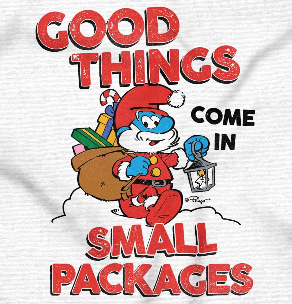Brisco Brands Santa Papa Smurf Christmas Presents Baby Romper Boys or Girls