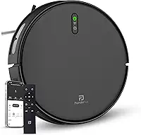 Robô Aspirador De Pó Inteligente Função 3 em 1 Aspira Varre e Passa Pano Wifi Alexa Google App Tuya PandaPlus Giroscópico Mostrar Rota Voltar Base Automático Bivolt (Preto)