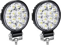 Vista 8 de Willpower 2 piezas de 8.4 cm 48W Mini luz de trabajo LED ultra delgada, cápsulas de luz LED de haz puntual para todoterreno, luces de conducción