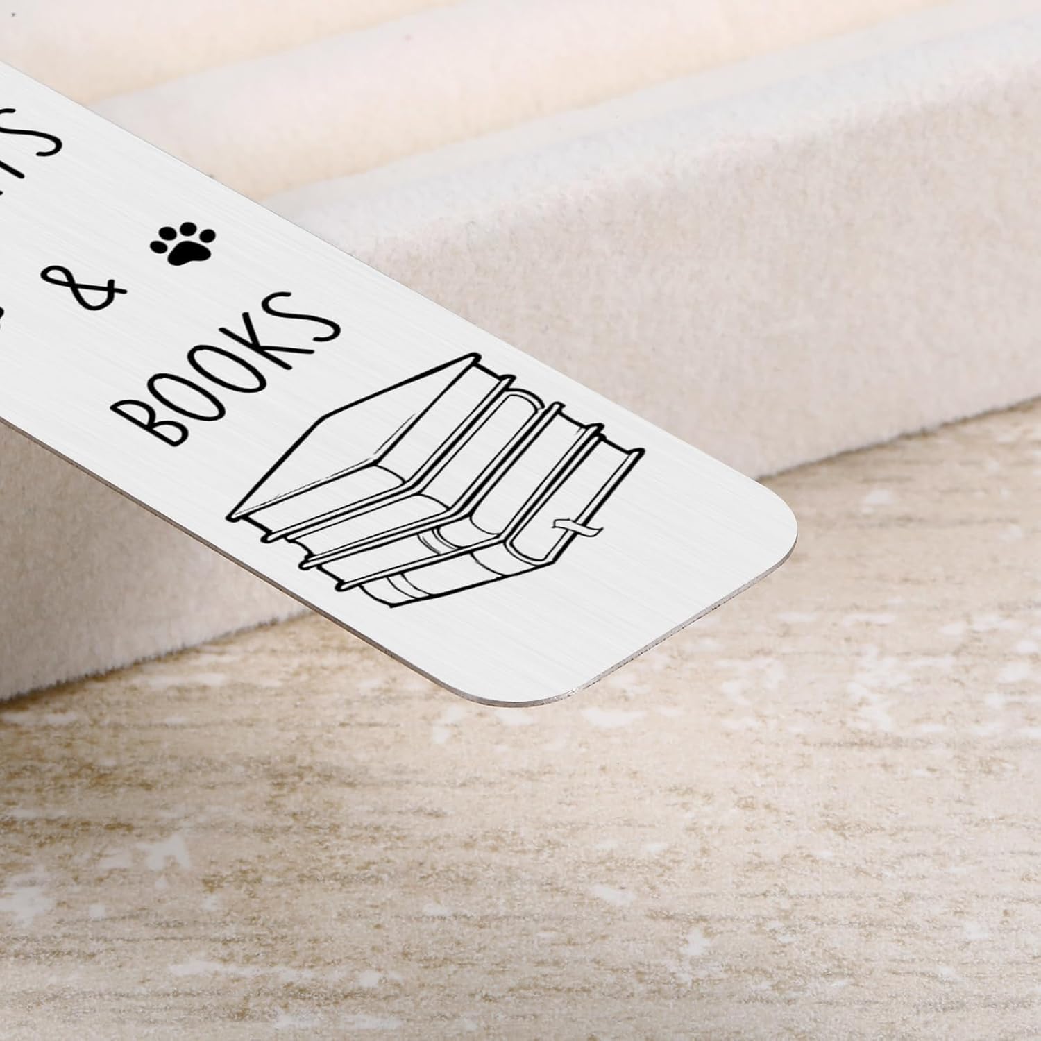 Cat Bookmark for Book Lovers, Cute Cats Themed Gifts Book Reading Accessories for Women Girls, Funny Bookish Gifts Valentines Day Easter Gifts for Booknerds Easily Distracted by Cats & Books Bookmark - Image 5