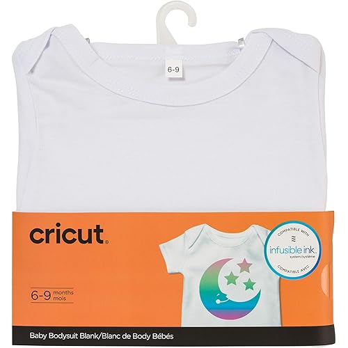 Cricut womens Baby Bodysuit BLANK BODY SUIT 6 9 MONTH, White, 6-9 Months US