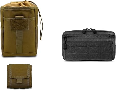 Bundle Sale! Save 10% on Molle Dump Pouch Brown + Molle Admin Pouch Black