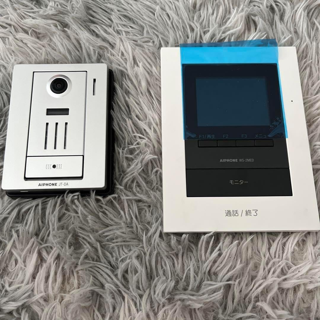 ■アイホン AIPHONE テレビドアホン セット一式 カメラ付玄関子機/JT-DA モニター付親機/WS-2MED-T インターフォン テレビドアホン■