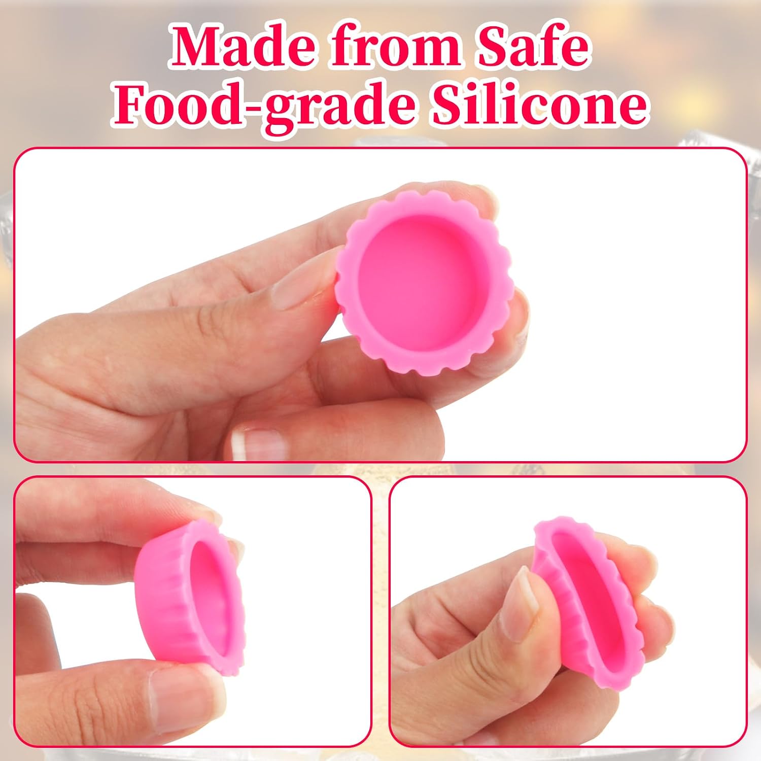 Reusable Silicone Rubber Bottle Caps - 6 Colors Beer Caps Leakproof Seal Caps for Home Brewing, Beer, Wine, Soda Bottles | Durable Rubber Kitchen Accessories (6 Color Set)