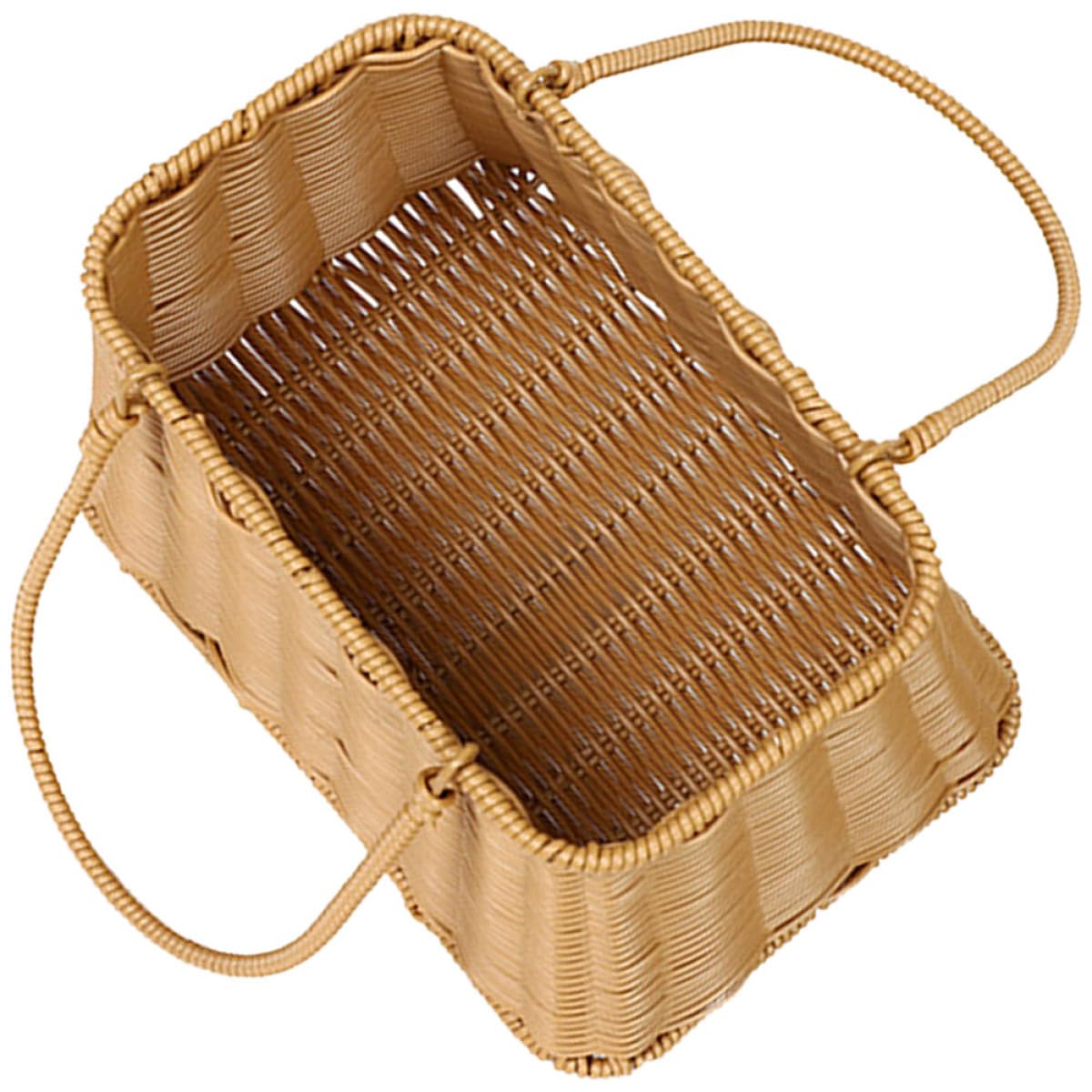 Osier synthétique portable et léger pour ce panier de rangement tressé durable
