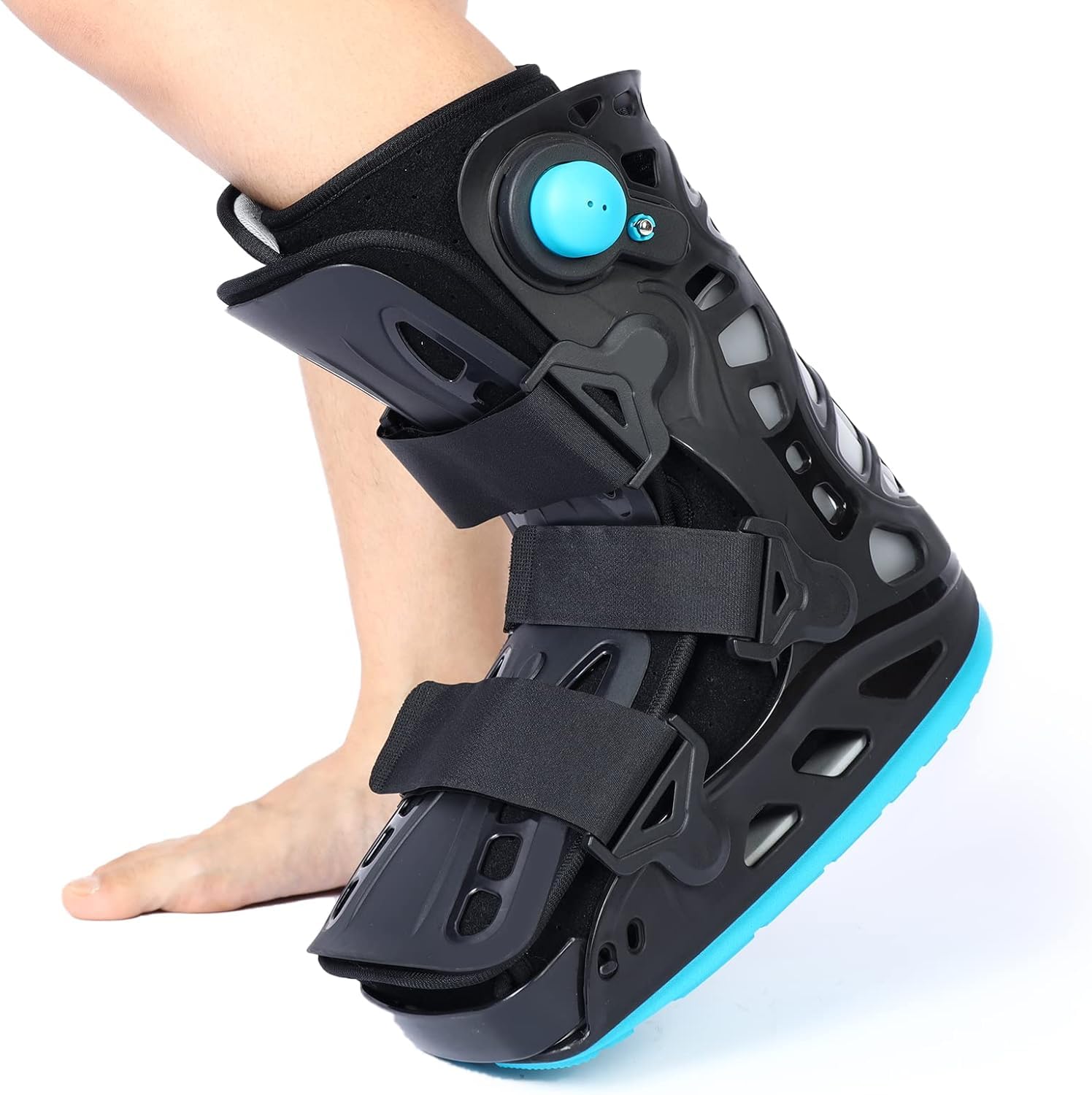 Short Walker Brace Orthopaedic Boot for Sprained Ankle,Air Cam Walker Fracture Boot, Inflatable Walking Boot, Foot Pain Recovery, Stress Fracture, Broken Foot, Achilles Tendonitis (L)