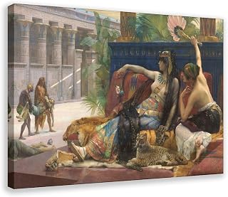 Alexandre Cabanel,Cleopatra,Cleopatra Testing Poisons on Condemned Prisoners Poster Print for Teen Boys Room Wall Art Canvas Painting Print 16x24inch(40x60cm)