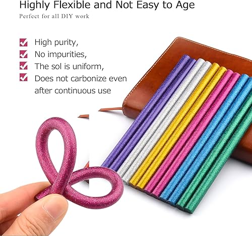 Miniatura 8 de GoGoPanda 40W pegamento pistola conjunto eléctrico calor caliente derretimiento artesanía herramienta de reparación profesional DIY 110V (negro)