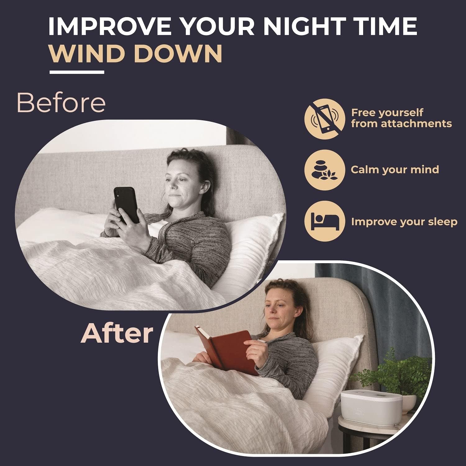 Mindsight Timed Lock Box to help detach from Phone, Video Games, Snacks .. | 3 Modes based on Willpower | Out of Sight, Out of Mind | Mindfulness Tool to Live in Moment | Can reduce Stress & Anxiety