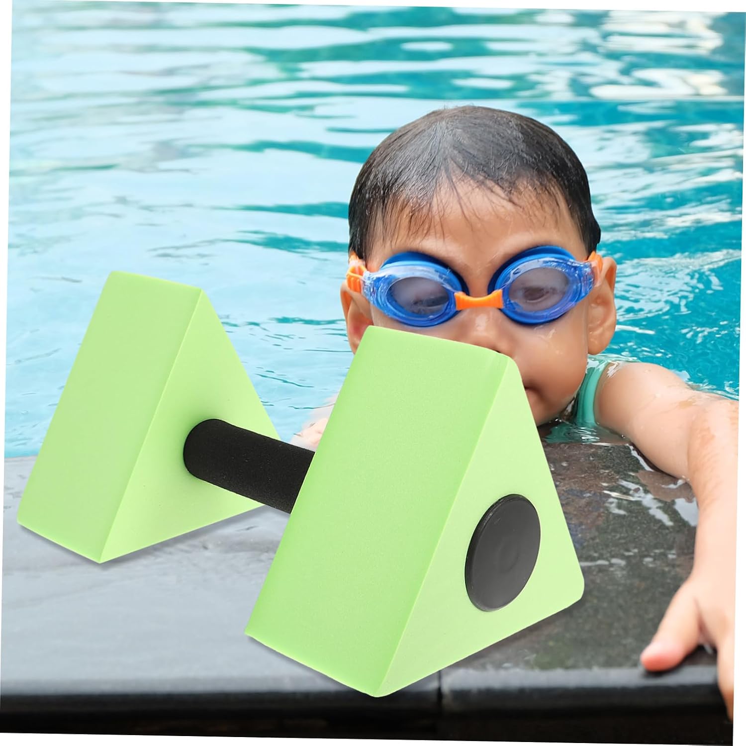 DECHOUS 2pcs Pool Exercise Water Weights for Boys and Girls Aquatic Workout Dumbbells Swim Training Equipment Portable for Swimming