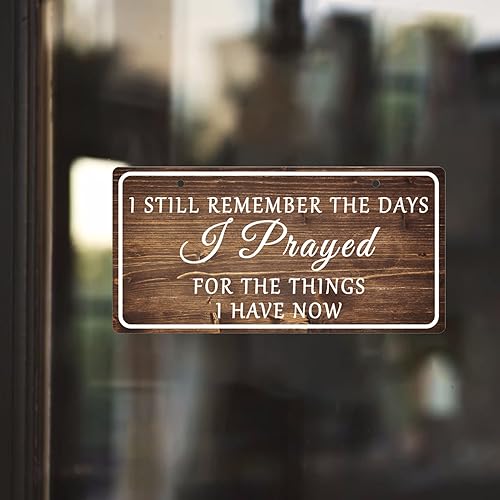 Miniatura 5 de Letreros cristianos para colgar en la pared, de 10 x 5 pulgadas, letrero de versículo bíblico para dormitorio, letrero de pared inspirador para sala