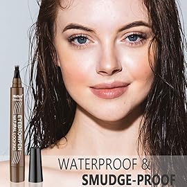 Eyebrow Pen - iMethod Upgrade Eyebrow TattooPen, Eyebrow Makeup, Long Lasting, Waterproof and Smudge-proof, Black