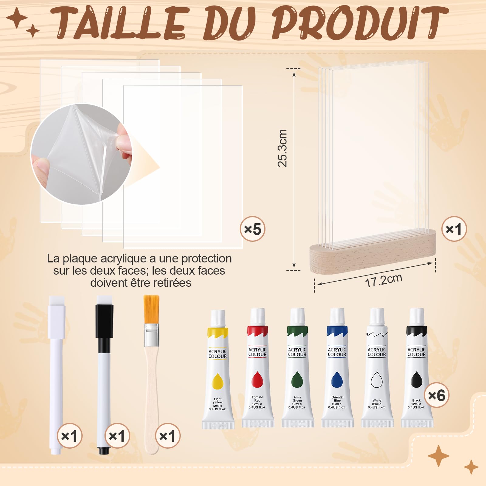 Set Impronte Mani Famiglia per 5 Persone Cornice Portafoto con Luce Notturna a LED Set Impronte Mani e Piedi Cornici Portafoto Regalo per la Festa della Mamma la Festa del Papà Coppie Famiglie