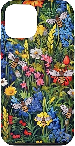 Funda para iPhone 12 mini Bees And Wildflowers