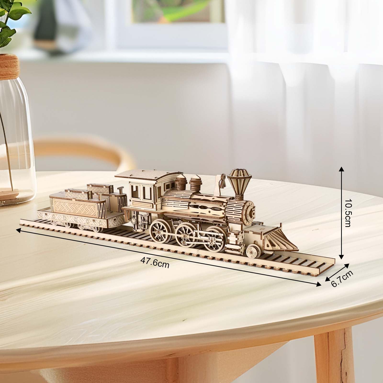 Comfoyar Puzzle 3D Treno Vapore, DIY Costruzioni Legno, Modellismo Costruire Adulti, Kit Fai Da Te Creativo Modellini, Decorazioni Casa e Regali Natale San Compleanno Valentino per Uomo