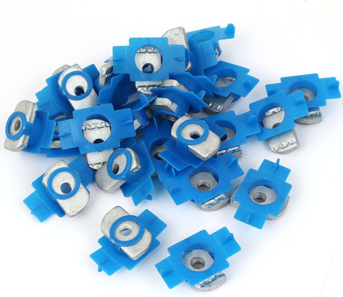 uxcell M8 Plastic Cover Plain Channel Nuts 25pcs for Unistrut B-Line Channels