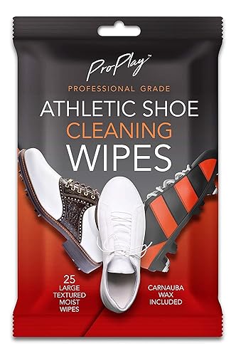 ProPlay Athletic Shoe Cleaning Wipes | Carnauba Wax Included |