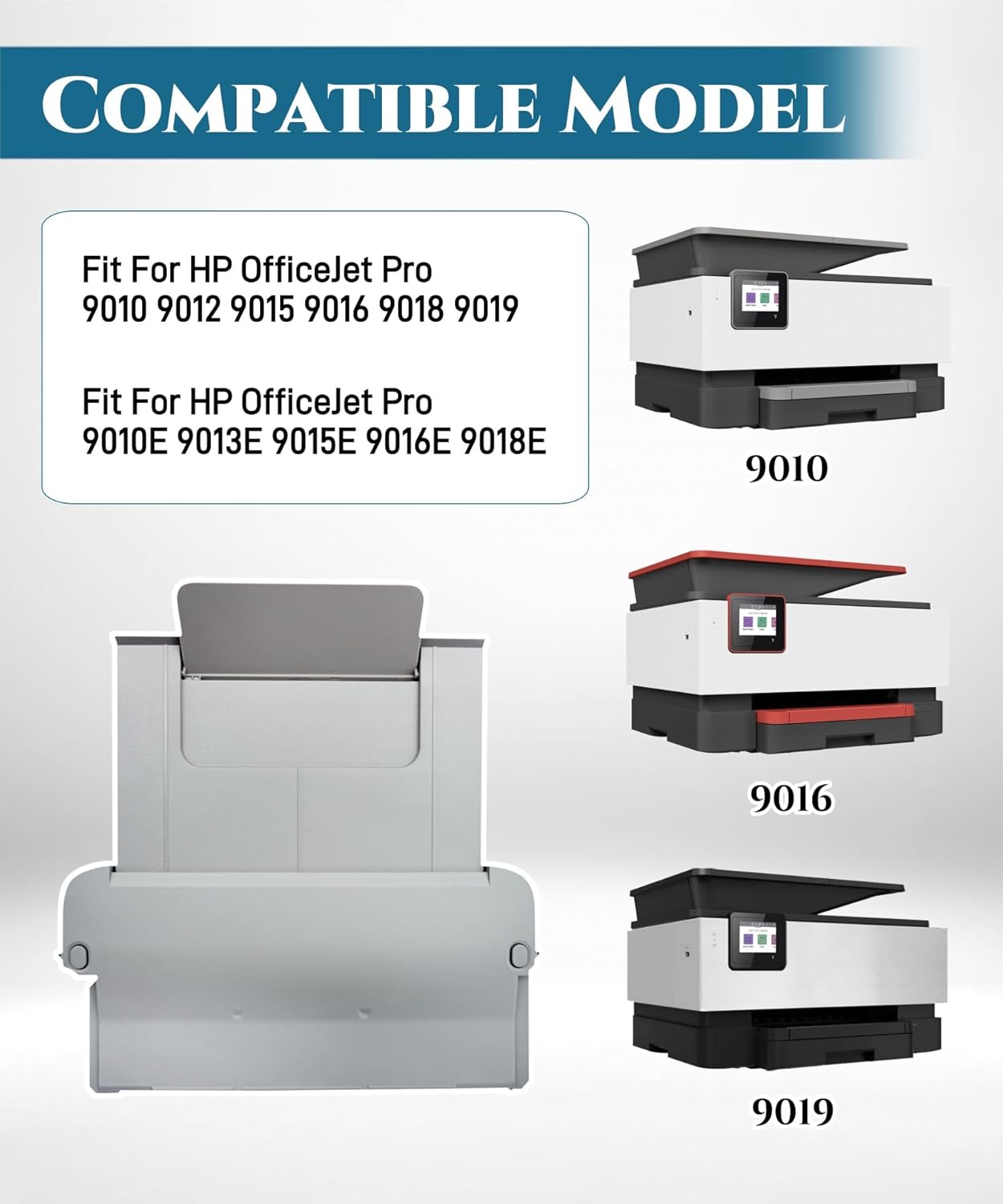 Paper Output Tray Replacement Part Fits for HP OfficeJet Pro 9010 9012 9015 9016 9018 9019 9010E 9013E 9015E 9016E 9018E