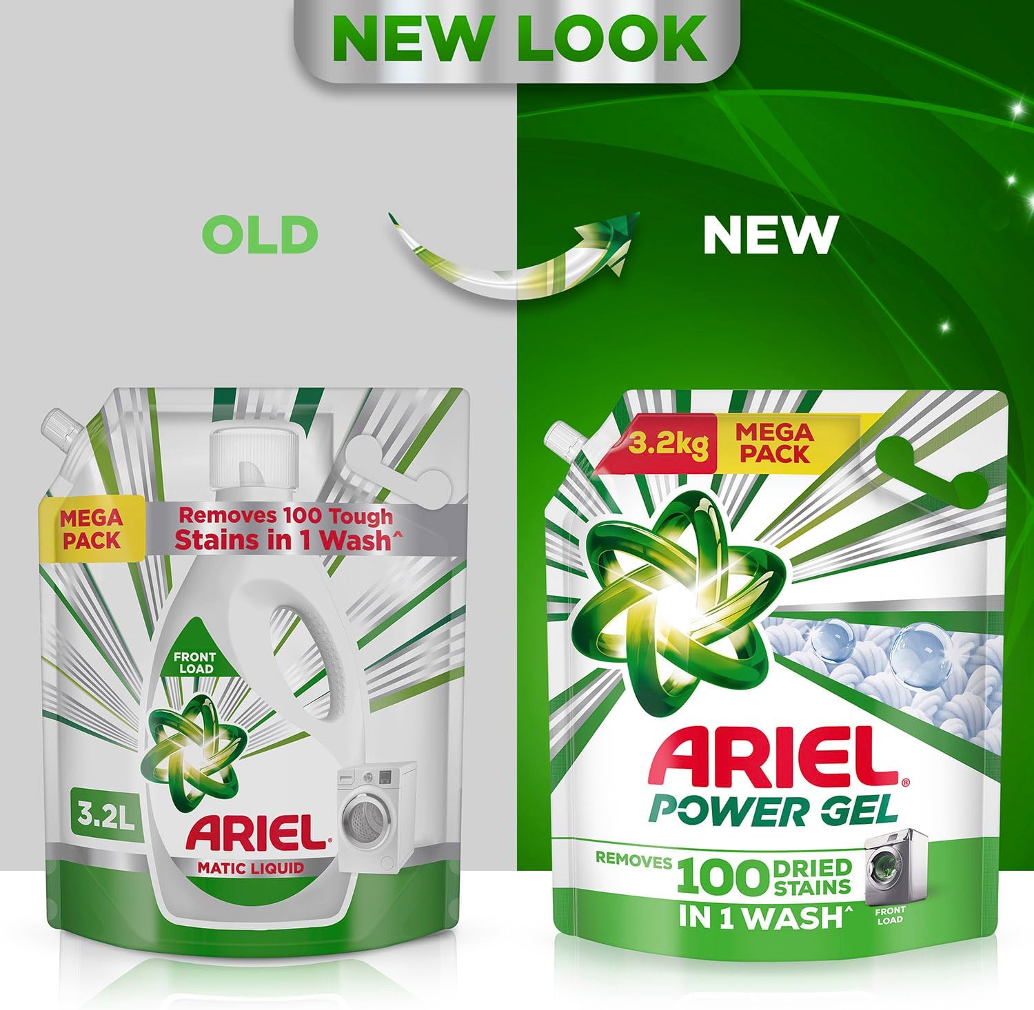 Ariel Front Load Matic Liquid Detergent 3.2Ltr