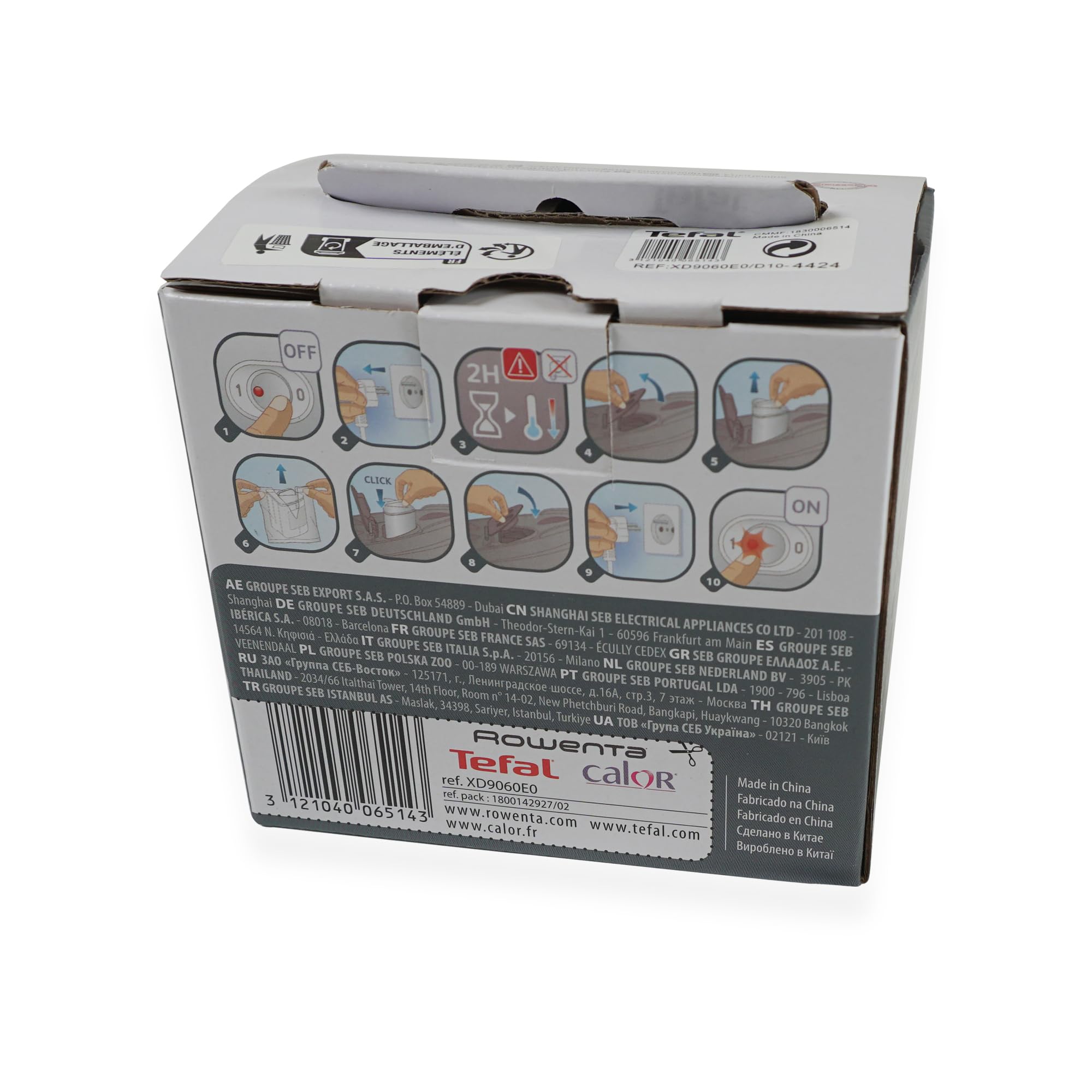 2 x Antikalk-Filterkartusche für Dampfbügelstationen - kompatibel mit Rowenta, Calor, Tefal Easy Steam, Liberty, Fasteo - Original XD9060E0