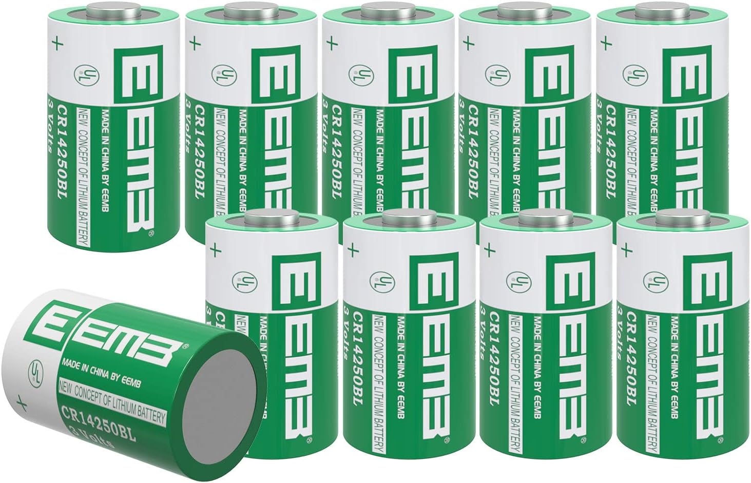 EEMB CR 1/2 AA Series Lithium 3 V 900 mAh Cylindrical Battery CR14250BL ...