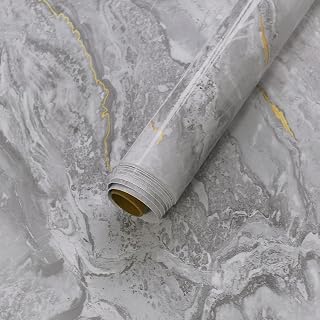 BAYYA gray marble-look peel-and-stick vinyl contact paper