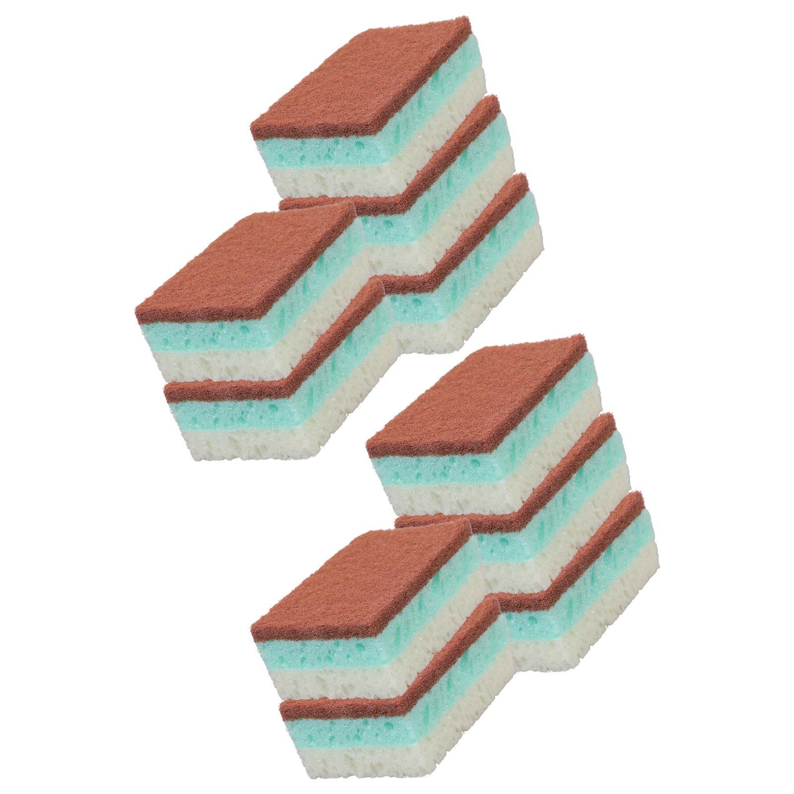 5 / 10PCS MultiPurpose Kitchen Cleaning Sponge Efficient Scrubbing Foam for Home Daily Dishwashing Tasks Multipurpose Scrubber for Dishes