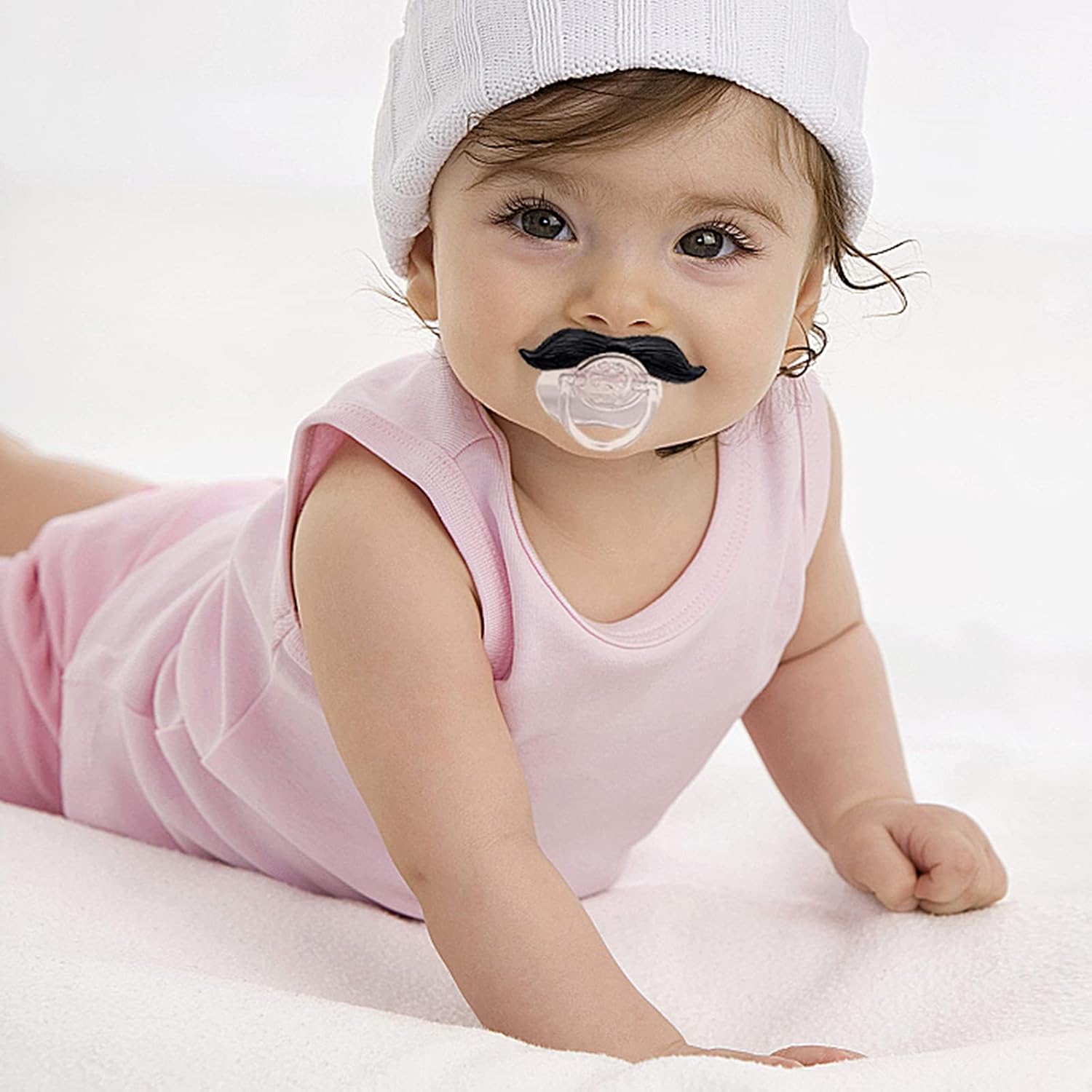 Upriver 6Pack Baby Funny Pacifier Cute Kissable Lips and Gentleman Mustache Teeth Pacifier - Image 5