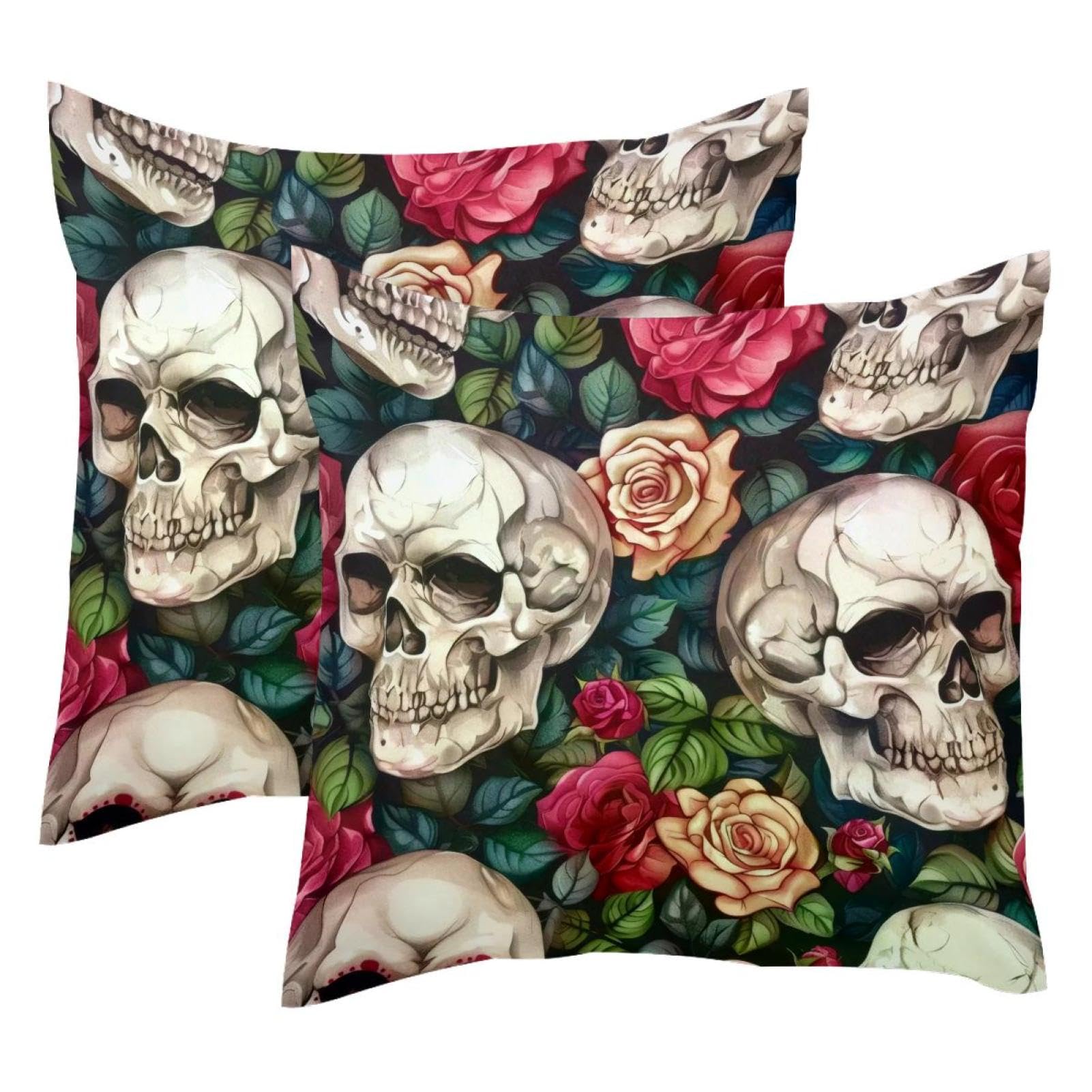 Housse de coussin velours 50 x 50 cm pour sublimer votre canapé d'une touche rock