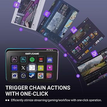 FIFINE D6 Streaming Controller Macro Keyboard | 15 Customizable Keys for Stream, Gaming, Podcast. Keypad Compatible with Twitch, OBS, YouTube, Streamlabs. for Mac And PC.