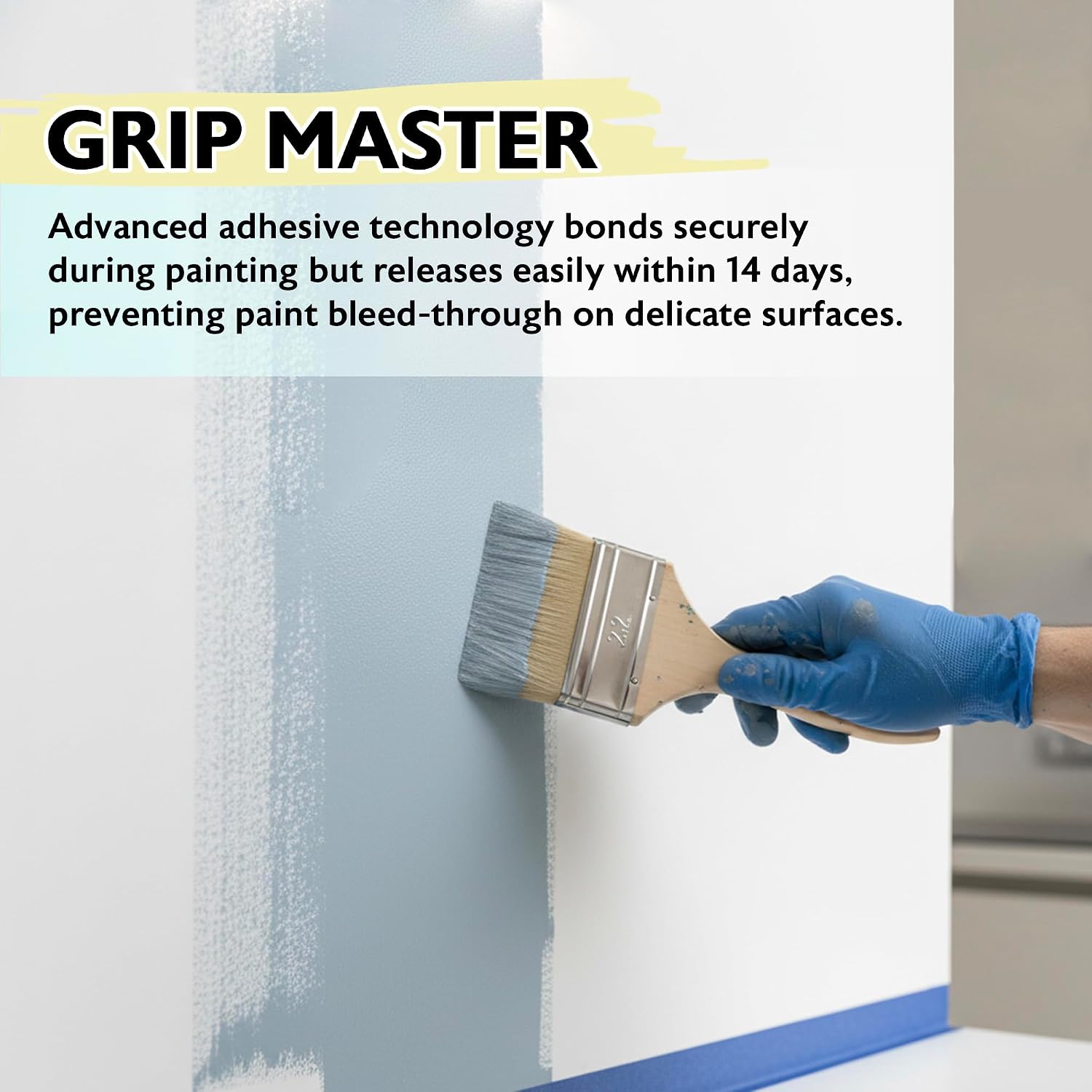 BAZIC PRODUCTS Blue Painters Tape 1.41 Inches x 20 Yards, 36 Rolls, Blue Tape Masking Tape Paint Tapes for Multi-Purpose, Painting, Painter's DIY Crafts Arts Sharp Lines Easy Removal No Residue