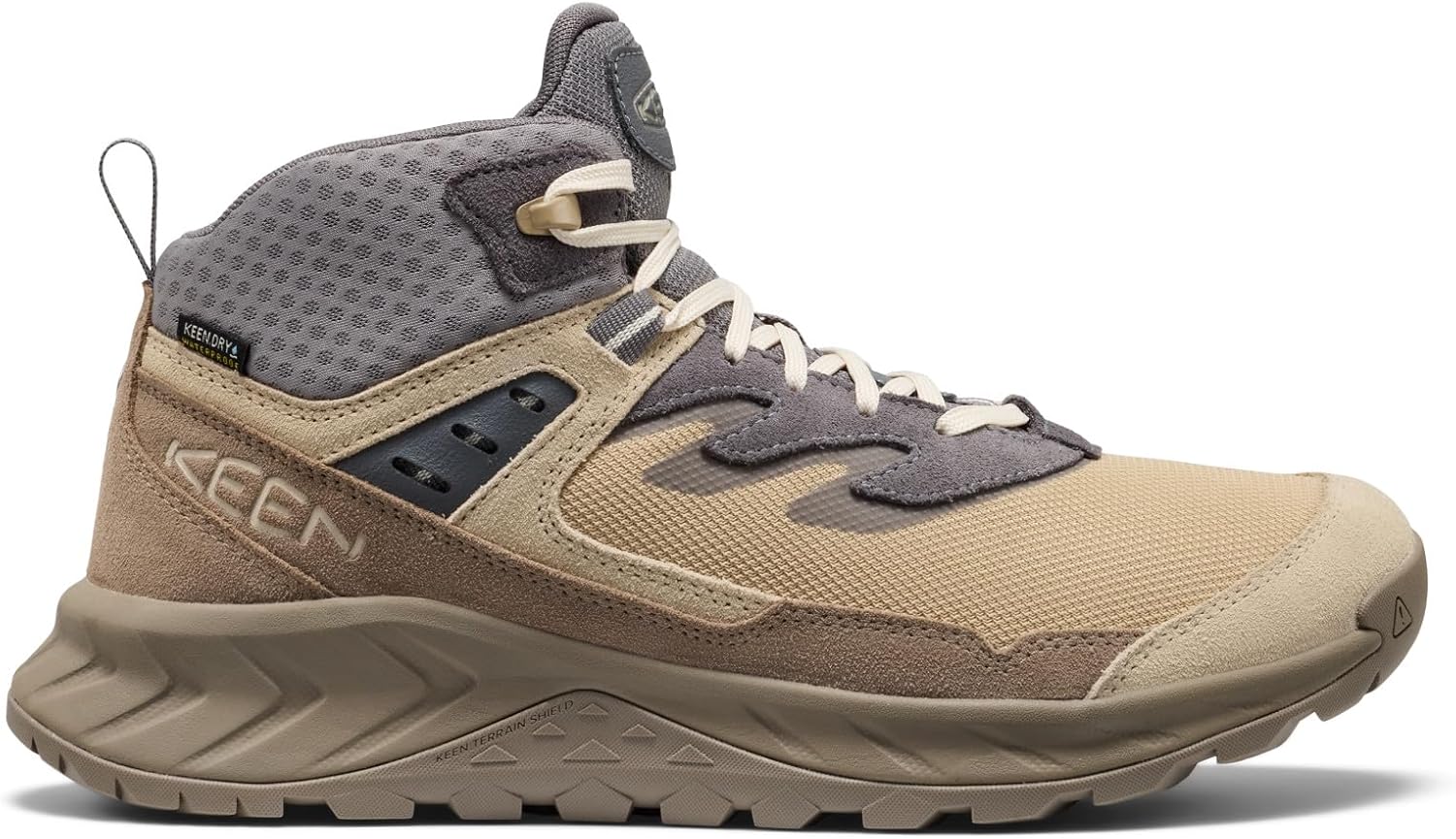 KEEN Men's Hightrail Mid Height Durable Lightweight Breathable Leather Waterproof Hiking Boots