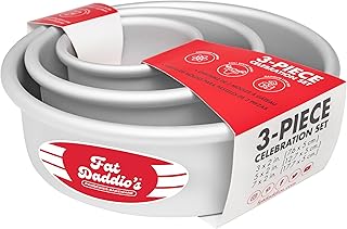 Fat Daddio's PRD-1BOX Anodized Aluminum One Box of Cake Mix Mini Tier Ro...