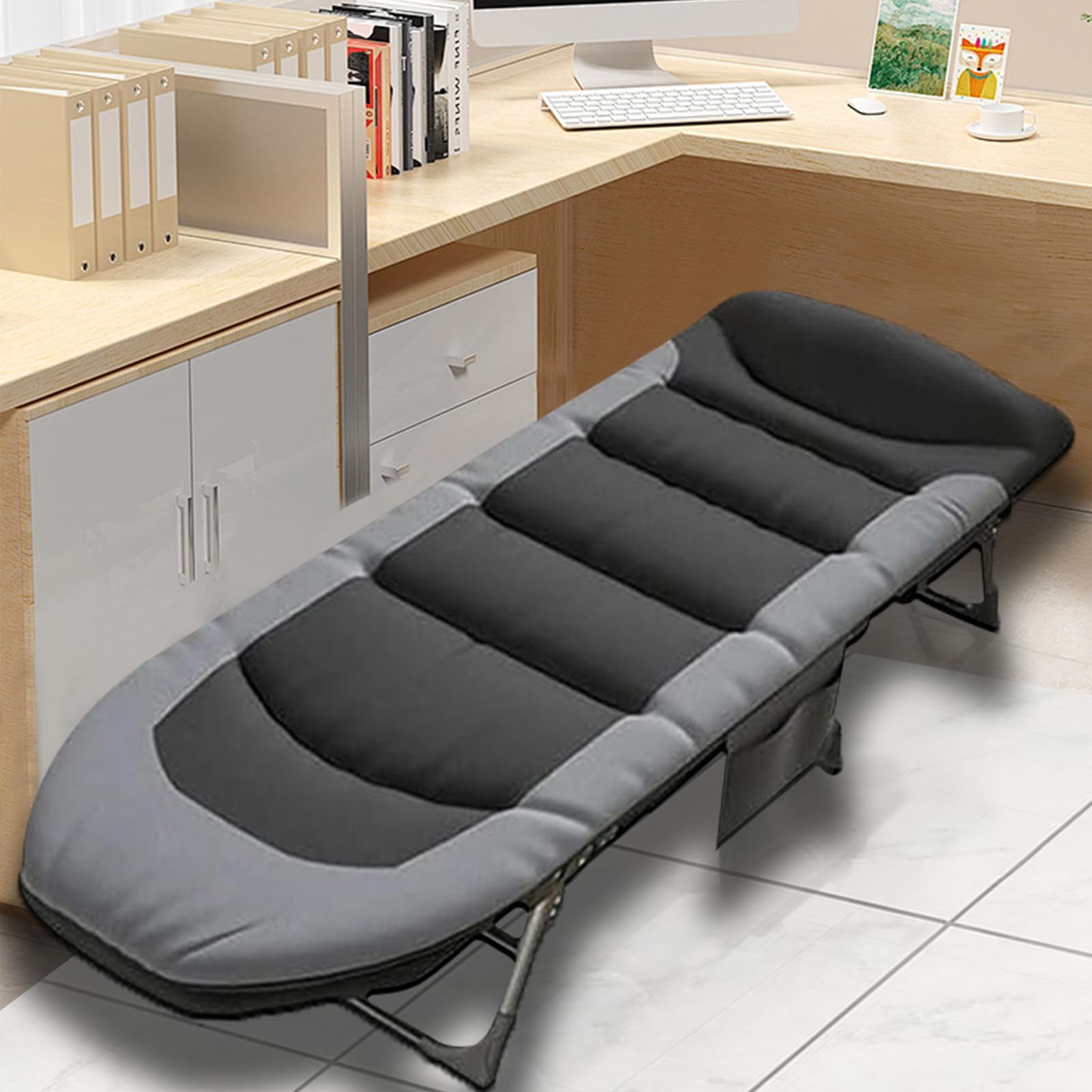 Lettino Da Giardino Pieghevole 190x60 Cm - Regolabile 6 Posizioni, Portata 136 Kg - Foto 8