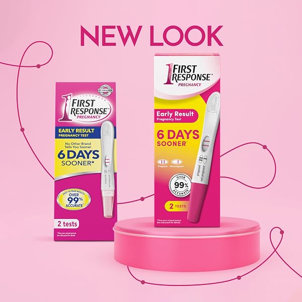 First Response First Response Early Result - Pregnancy Test Kit - Detect Pregnancy 6 Days Sooner Than Your Missed Period - Over 99% Accurate - Analog (2 Count) in use