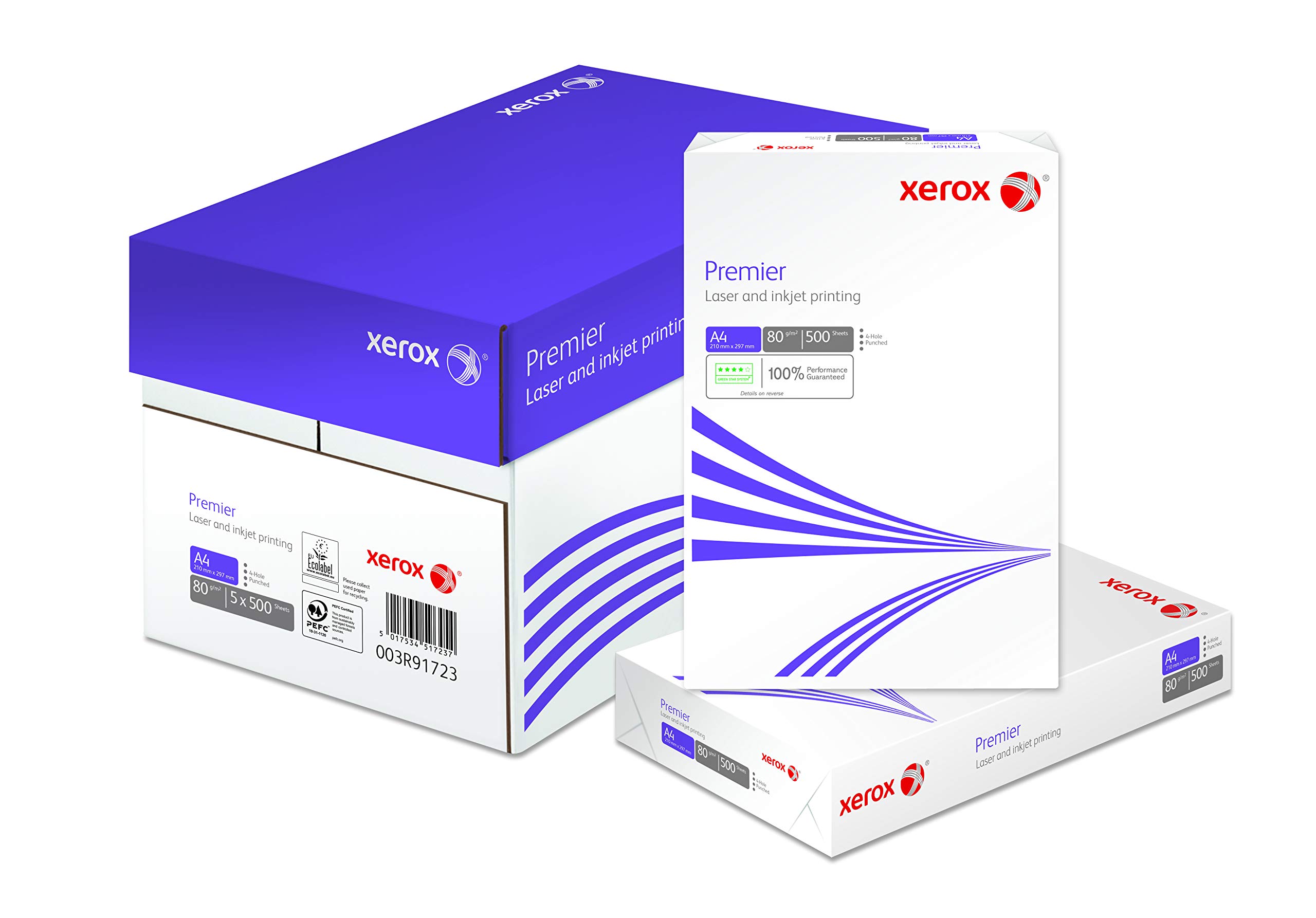 Xerox Premier Papier Multifonction A4 80 g/m² - 2500 Feuilles Perforées