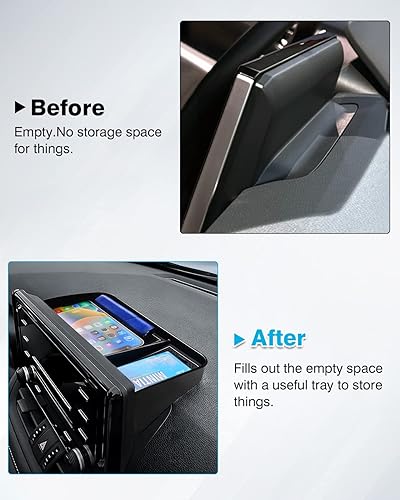 Miniatura 5 de Karltys Organizador de consola central de tablero para Toyota RAV4 accesorios 2019-2025 (no para pantalla de 10.5 pulgadas), organizador de tablero