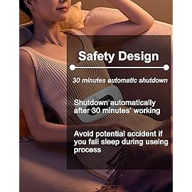 Electric Heating Pad,Portable Cordless Menstrual Heating Pad with 4 Heat Levels and 4 Massage Modes, Heating Pad for Cramps,Back Pain Relief (White)