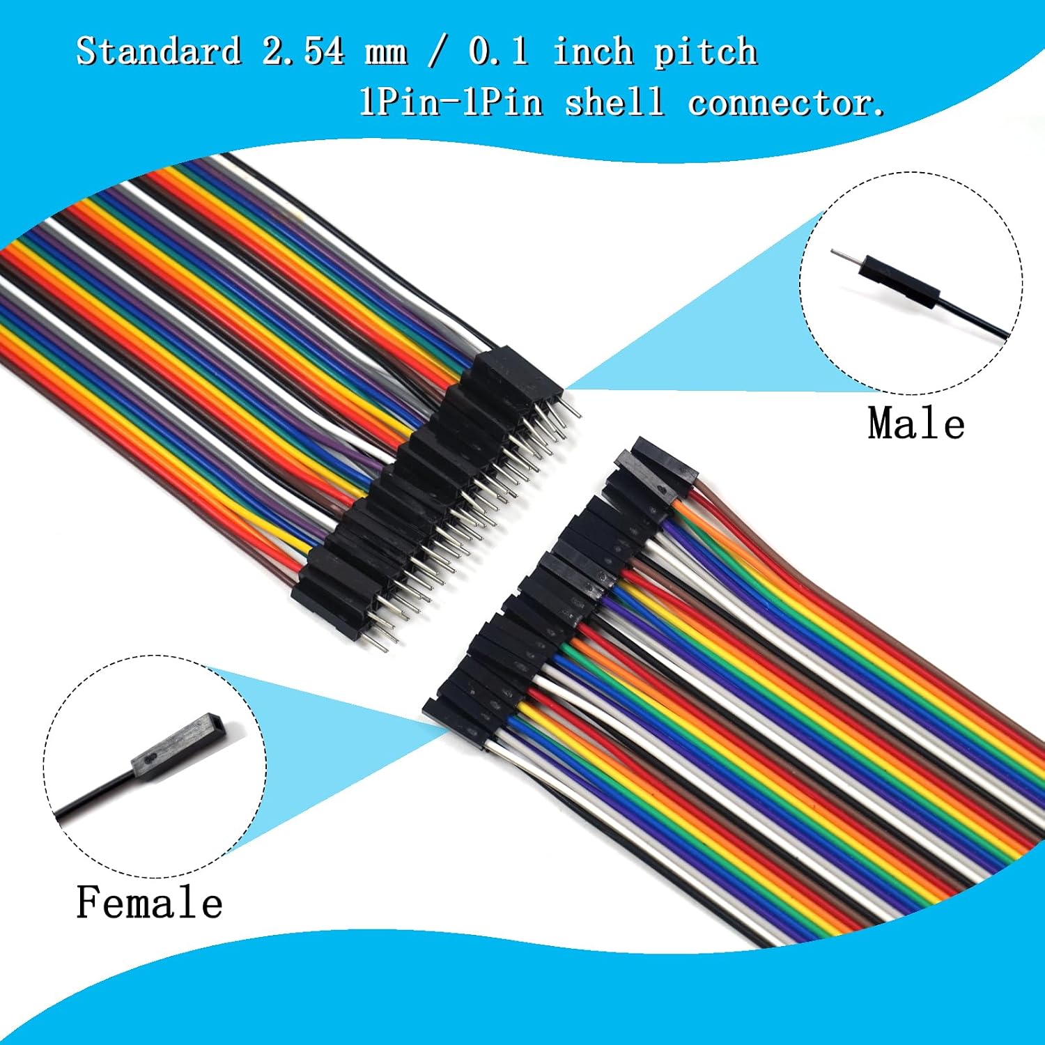240 Pcs Breadboard Jumper Wires, 4+8 inches M(Male) to F(Female), M to M, F to F, Wire Cables Kit Compatible for Arduino Projects and Raspberry Pi image 4