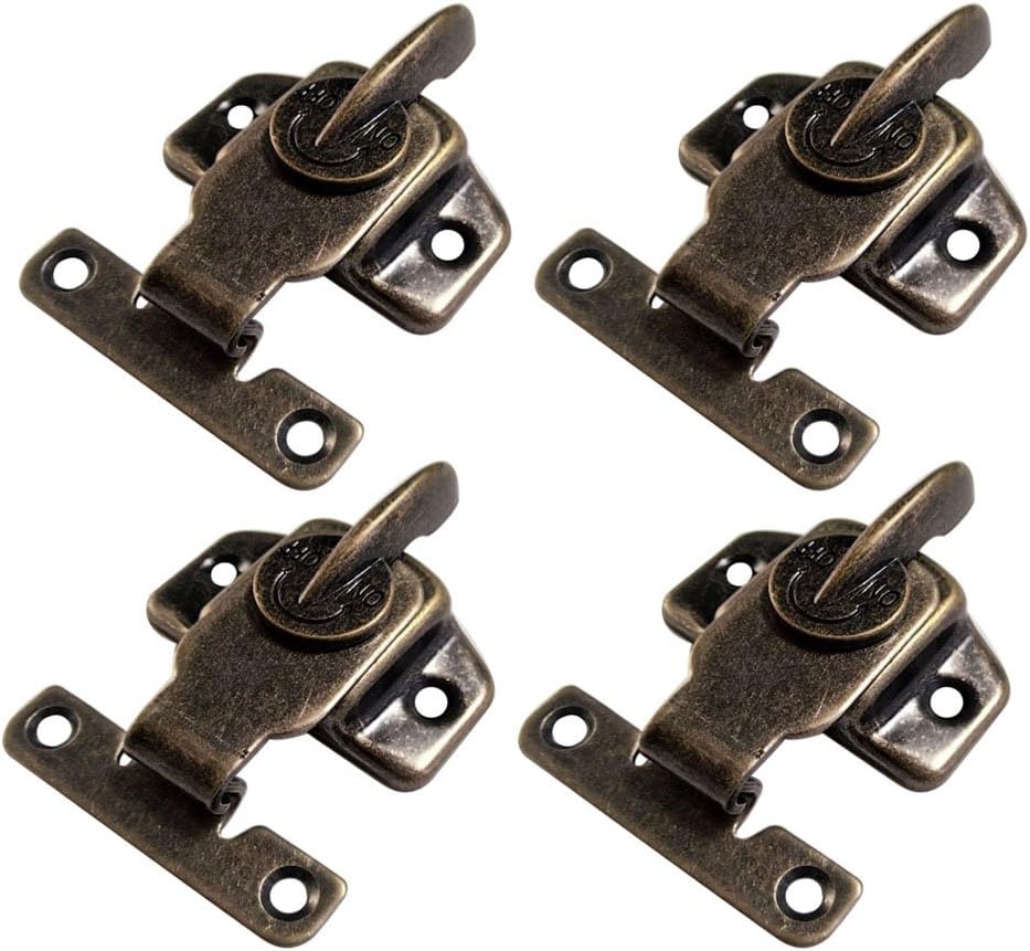 4 Pcs Metal Table Locks - Dining, Extension & Conference Tables (Bronze) with Buckles Connectors