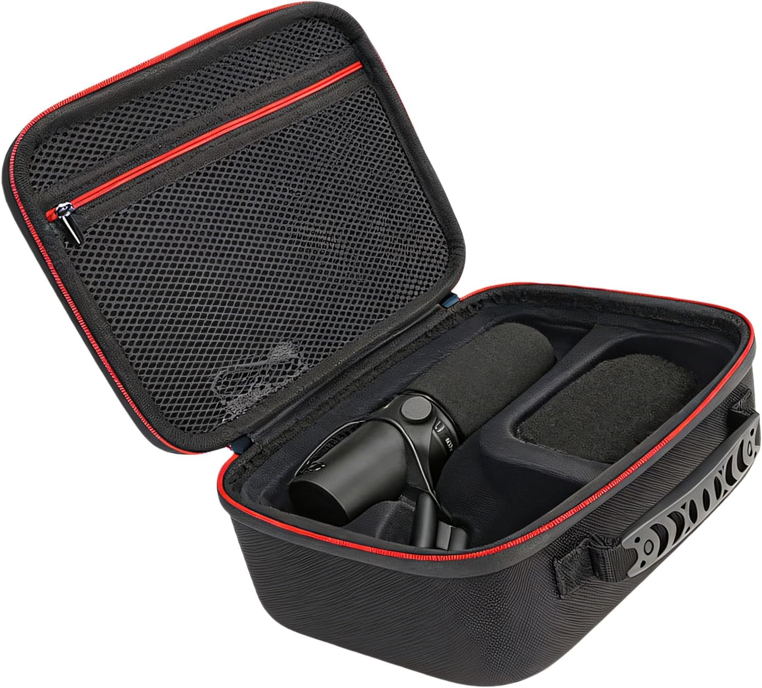 Professional Carrying Case For SM7B/SM7dB/MV7X/MV7+/MV6 /MV7/MV7i Mic Water Resistant Rigid Shell Polyester Exterior