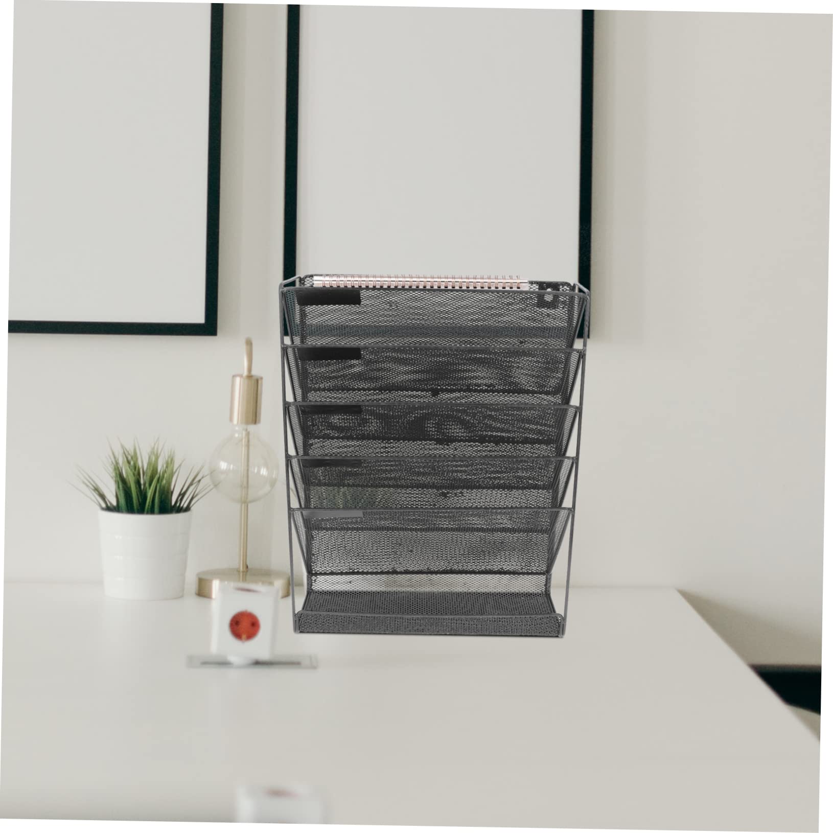 NUOBESTY Organisateur De Documents Muraux Maille Support à Fichiers Multifonctionnel à pour Bureau Et Maison Rangement Pratique pour Documents Et Magazines