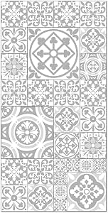 Panorama Tapis Vinyle - Modèle Carreaux Ciments Talavera Brun Panorama Tapis Vinyle - Modèle Carreaux Ciments Talavera Brun